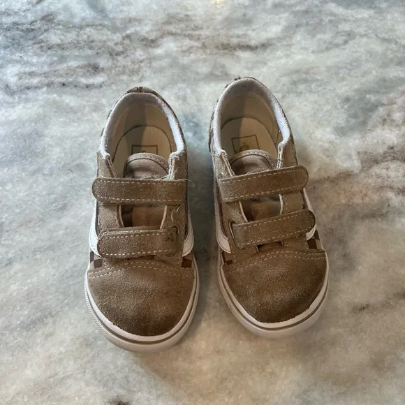 toddler vans old skool V checkerboard sneaker size 10 - Picture 6 of 8